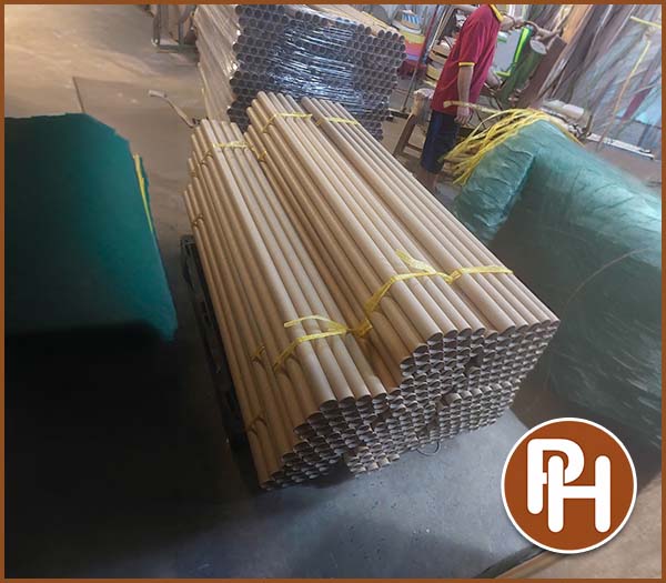 Ống giấy quấn vải, quấn xốp hơi cách nhiệt